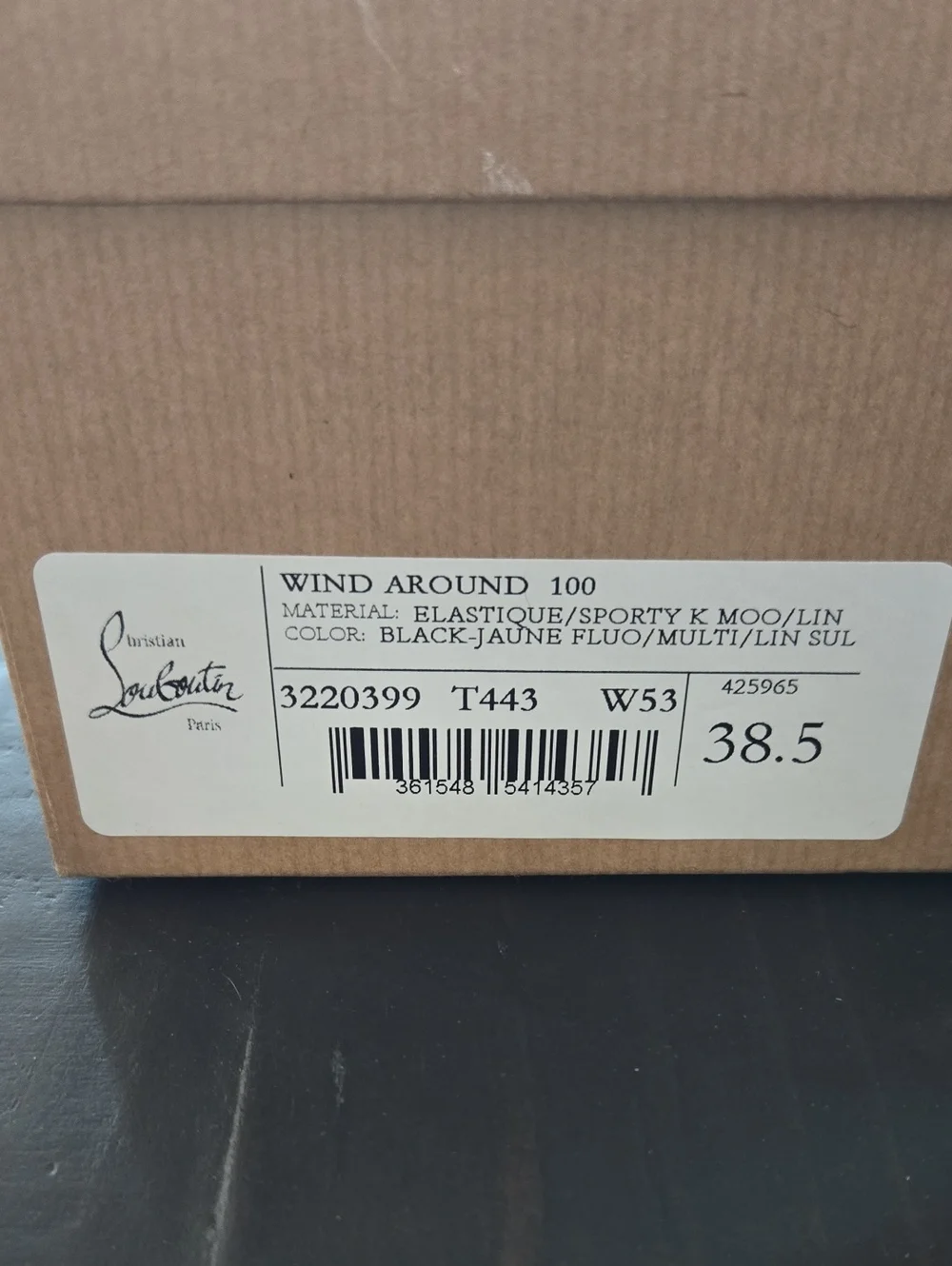 Christian Louboutin Wind 100 Around Heels Size 38.5